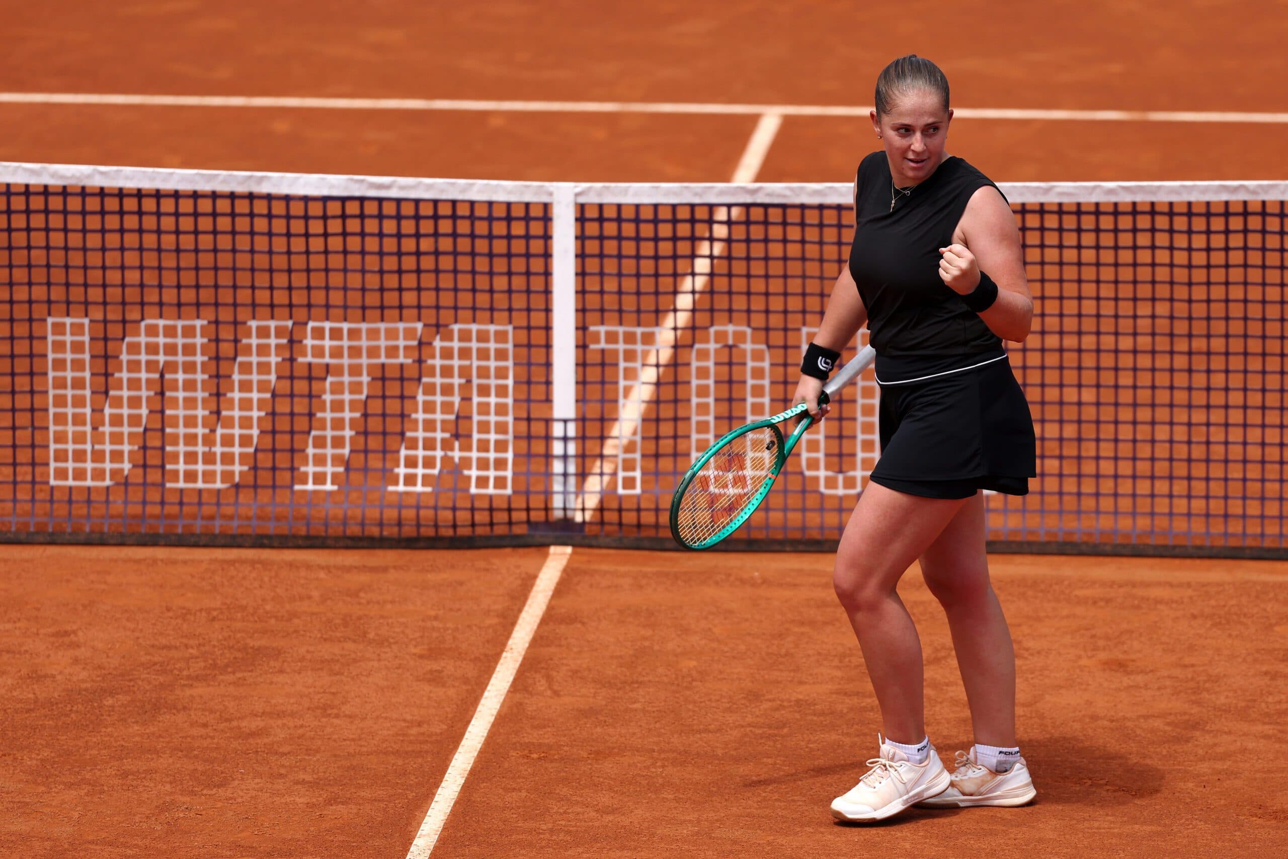 Ostapenko Bests Kalinskaya For First Time In Tense Italian Open Clash