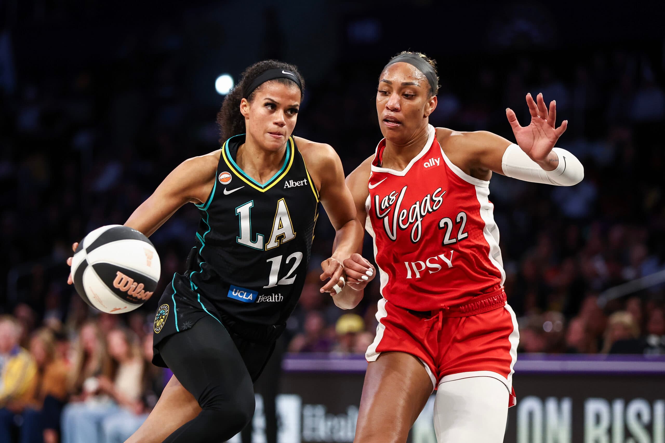 Rae Burrell Scores Career-High 22 Points as Sparks Fall to Aces