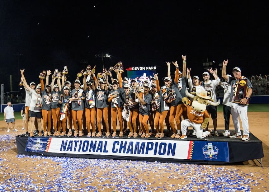 Texas Builds College Softball Dynasty Cred with 2026 WCWS Sweep Over Texas Tech