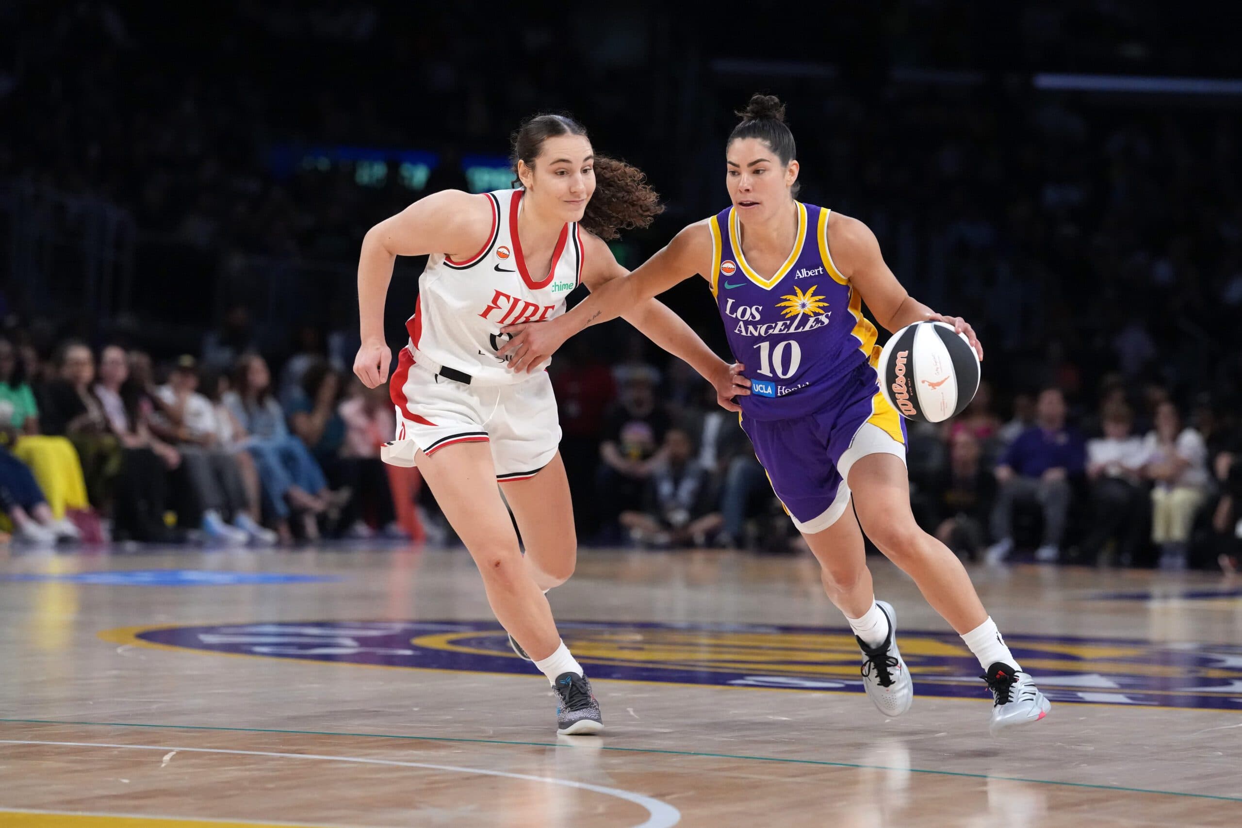 Kelsey Plum Turns a Portland Fire Double-Team Into LA Sparks Win