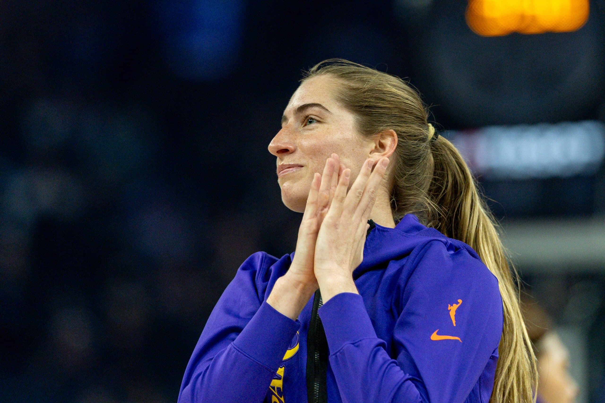 LA Signing Kate Martin Talks Golden State Return in Valkyries vs Sparks Loss