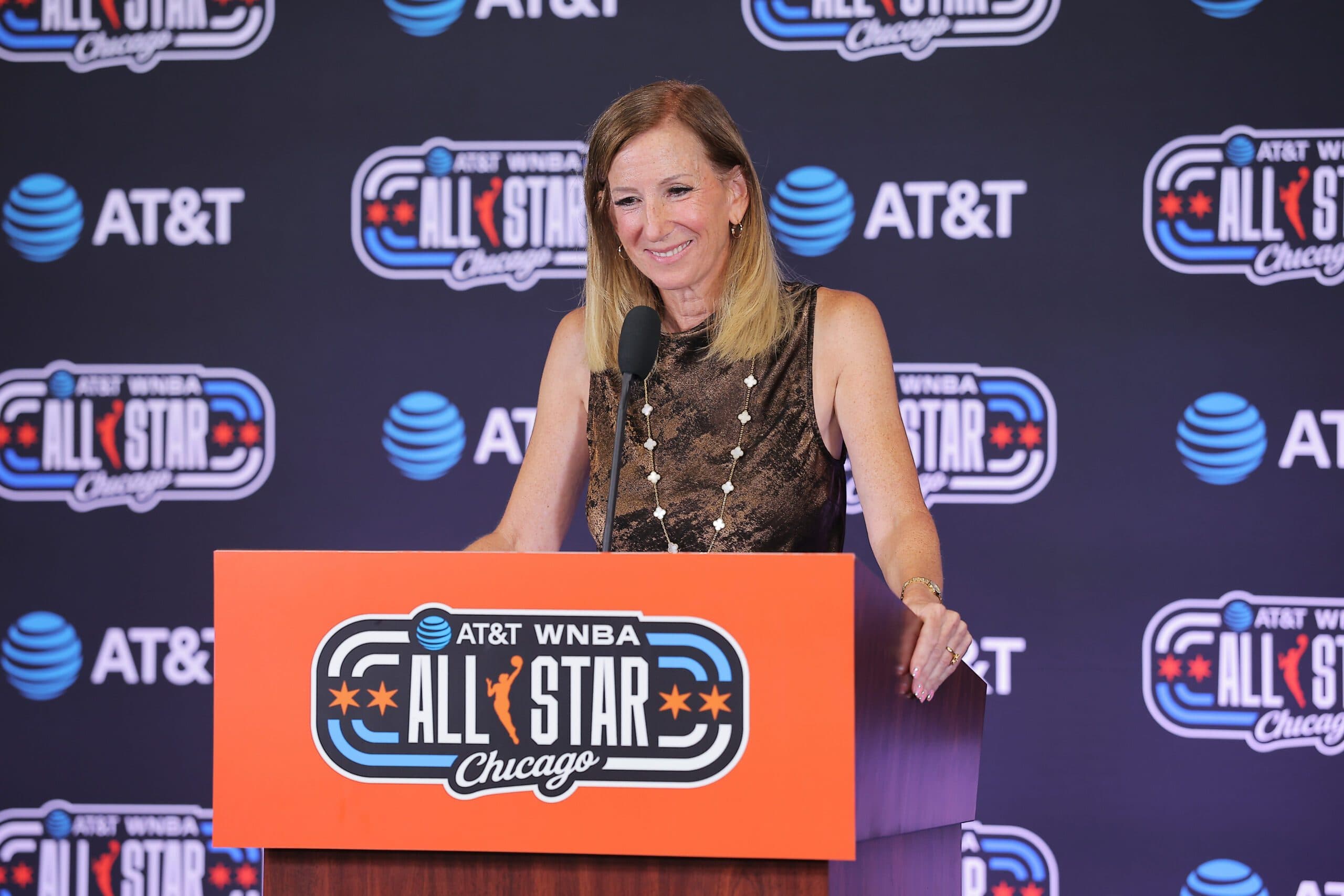 Commissioner Cathy Engelbert Announces New Replay Center Ahead of WNBA All-Star Game