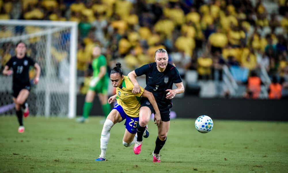 USWNT’s tenacity powers victory in chaotic second clash with Brazil
