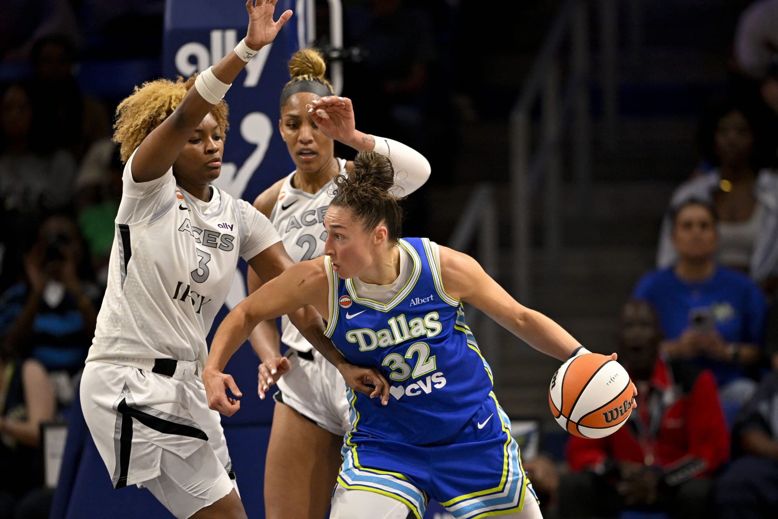 Jessica Shepard’s 2nd Triple-Double Powers Dallas Wings Over Las Vegas Aces