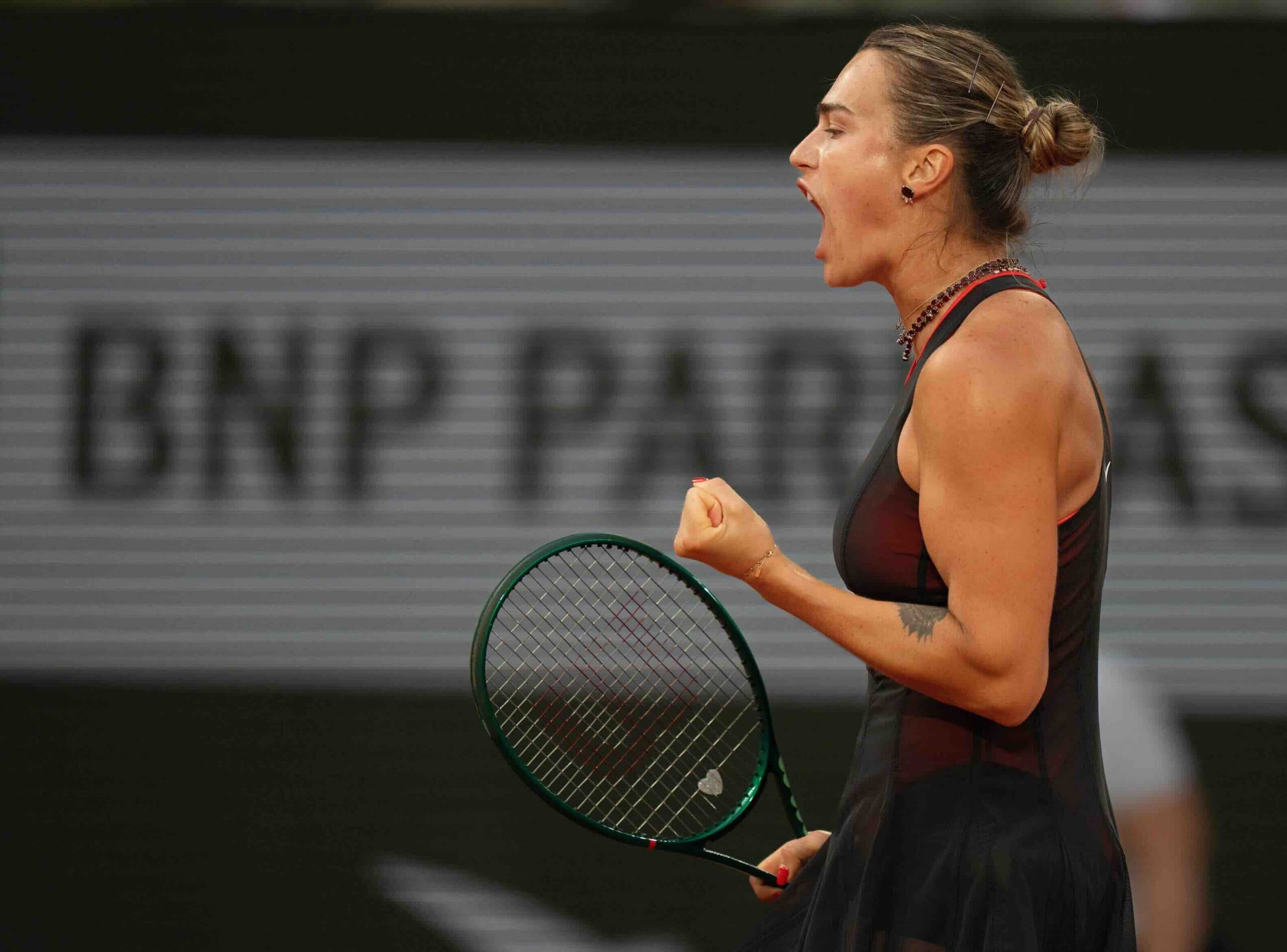 Aryna Sabalenka Powers Past Naomi Osaka in Historic French Open Night Match
