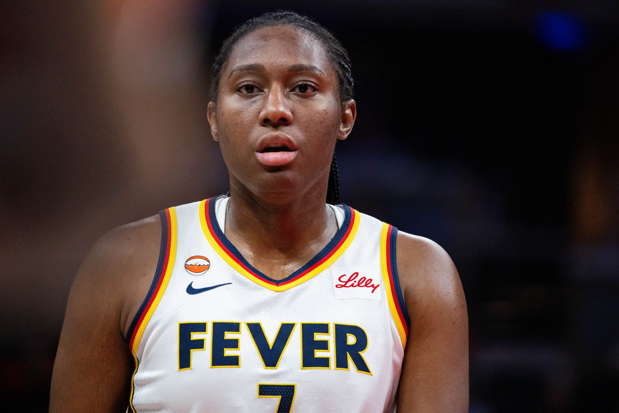 Aliyah Boston Exits Fever vs Storm Win with Knee Injury